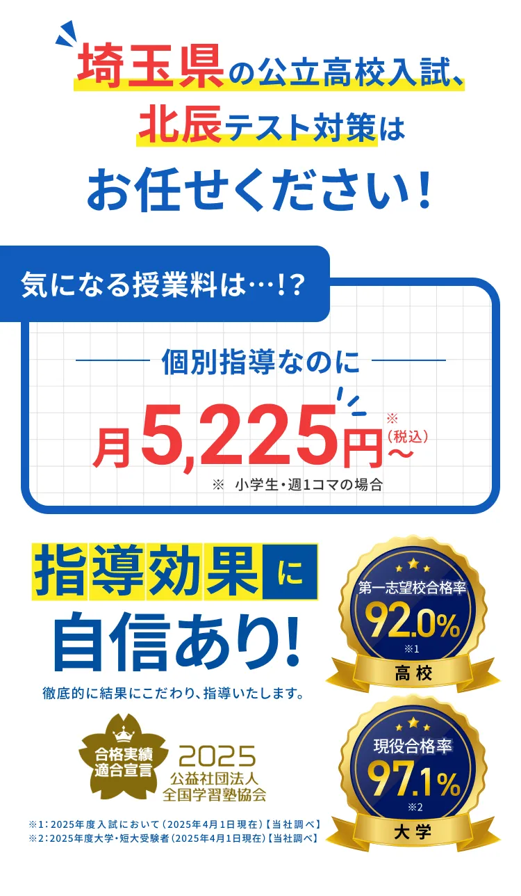 個別指導なのに月5225円
