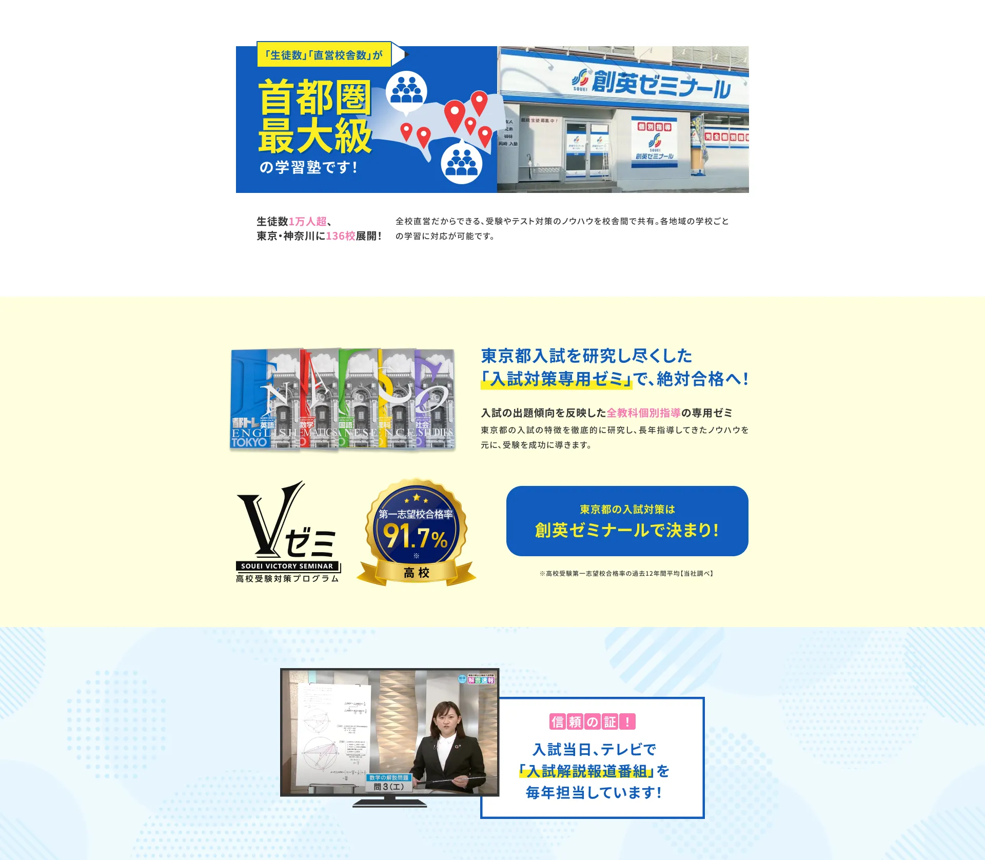 首都圏最大級の学習塾