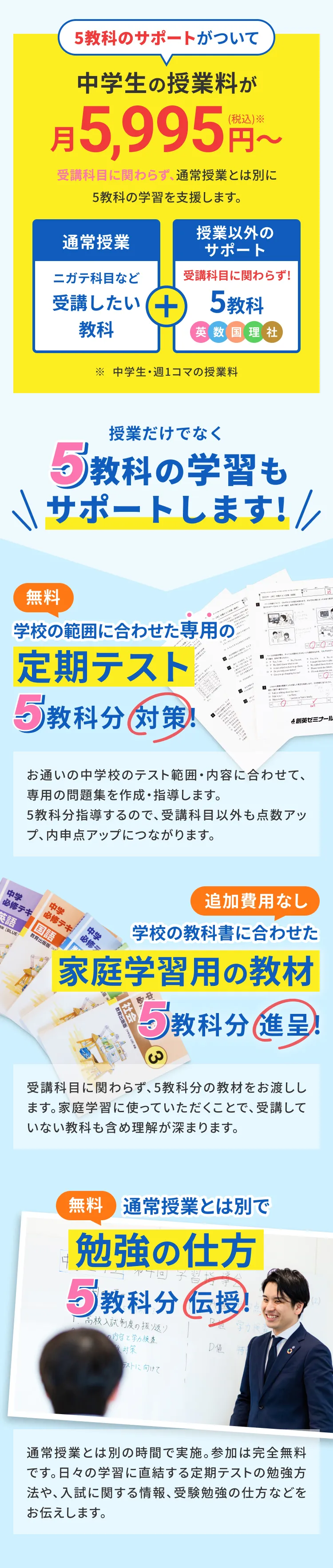 個別指導なのに月5225円